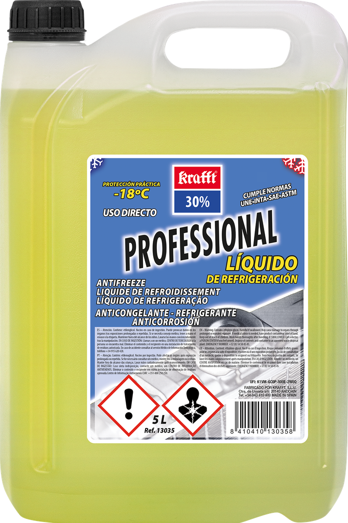 REFRIGERANTE 30% AMARILLO 5 LITROS 