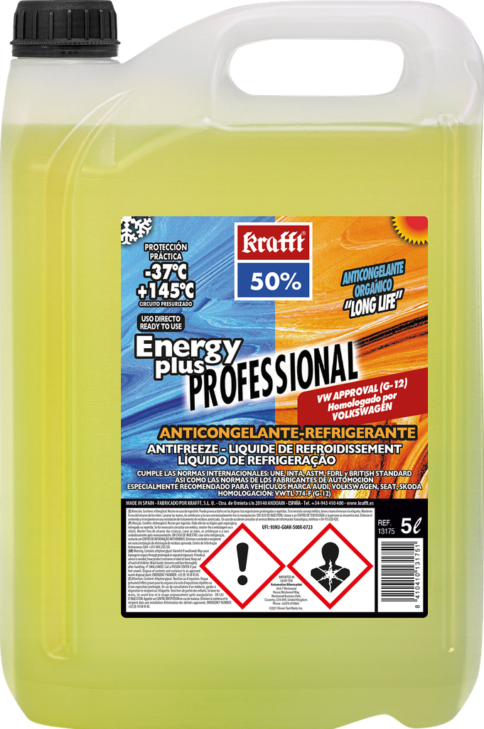 REFRIGERANTE AMARILLO 50% 5 LITROS G12
