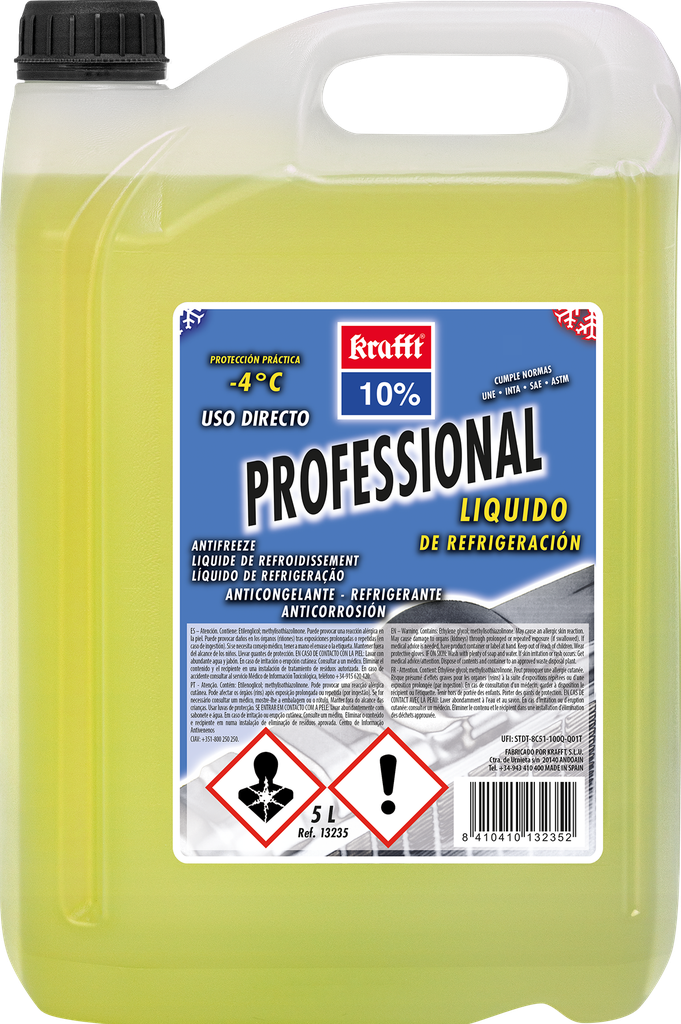 REFRIGERANTE AMARILLO 10% 5 LITROS