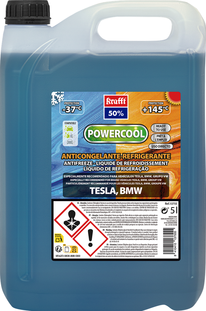 ANTICONGELANTE 5L.50% AZUL