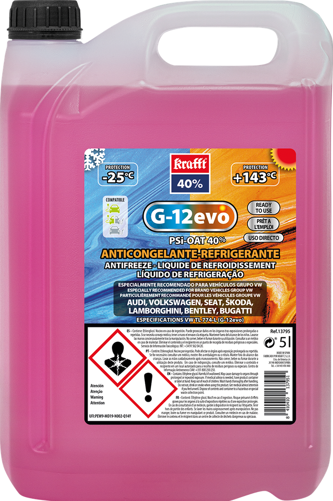 REFRIG.ORGANICO 5L.40%,G-12 EVO