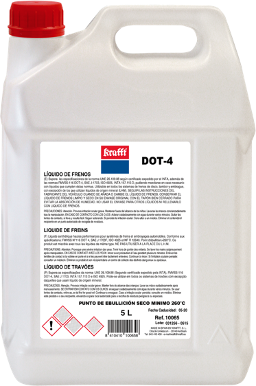 LIQ.FRENOS DOT-4 5L.