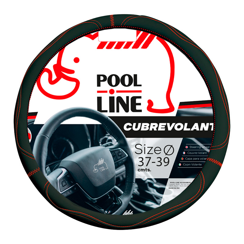CUBREVOLANTE GRIP COLOR NEGRO / ROJO