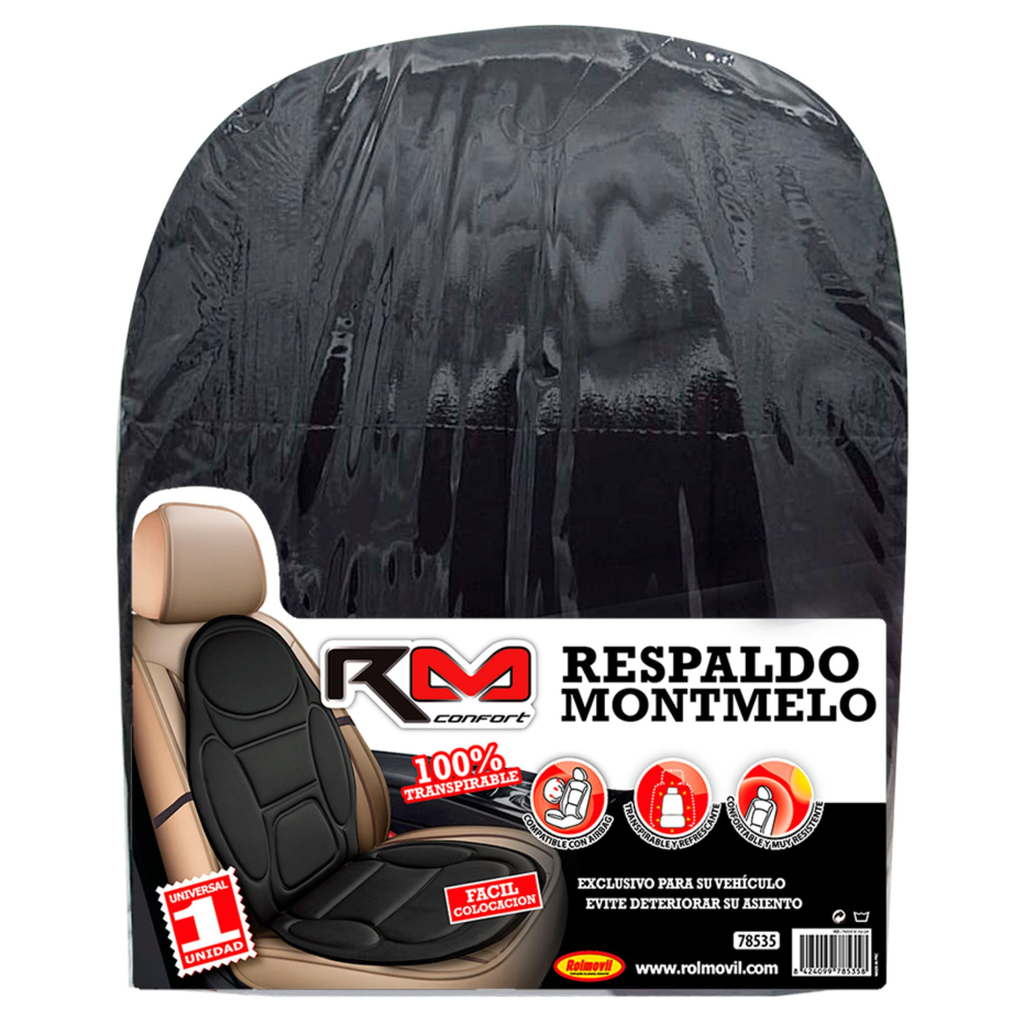 RESPALDO POLIESTER CONFOR NEGRO