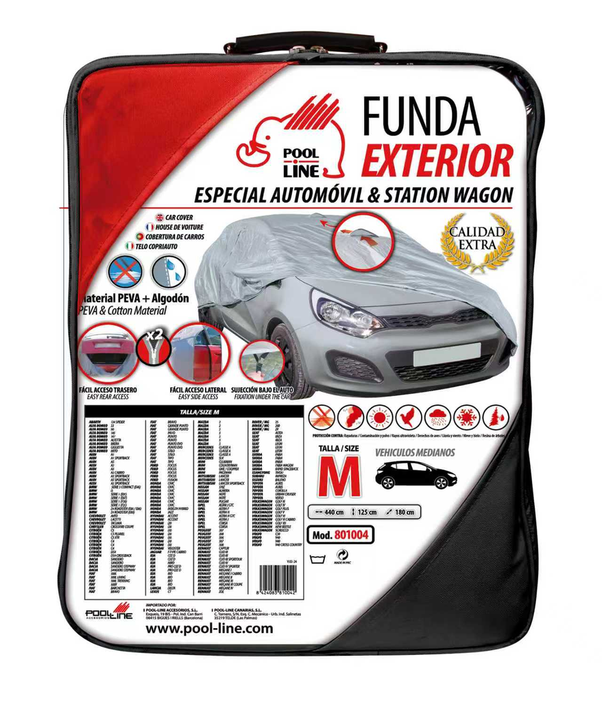 FUNDA EXTERIOR TURISMO LUXURY TALLA M (440X180X125CM)