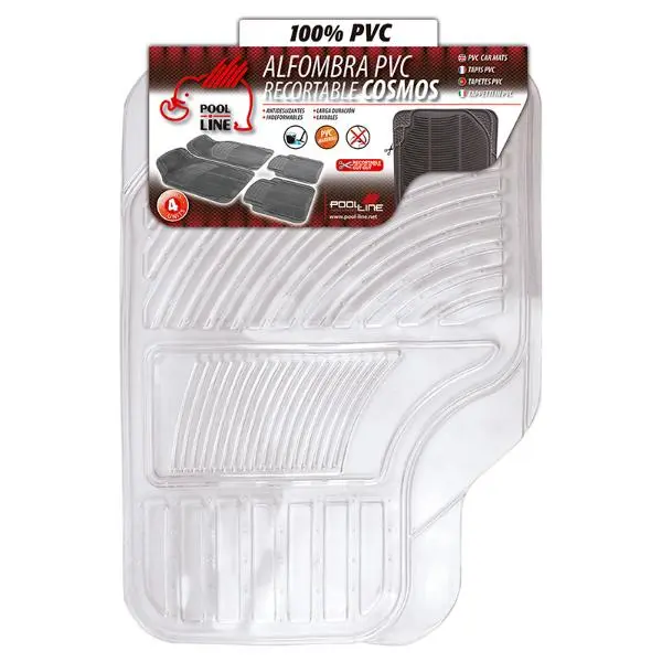 JGO. ALFOMBRAS PVC "GHOST" 4 PIEZAS