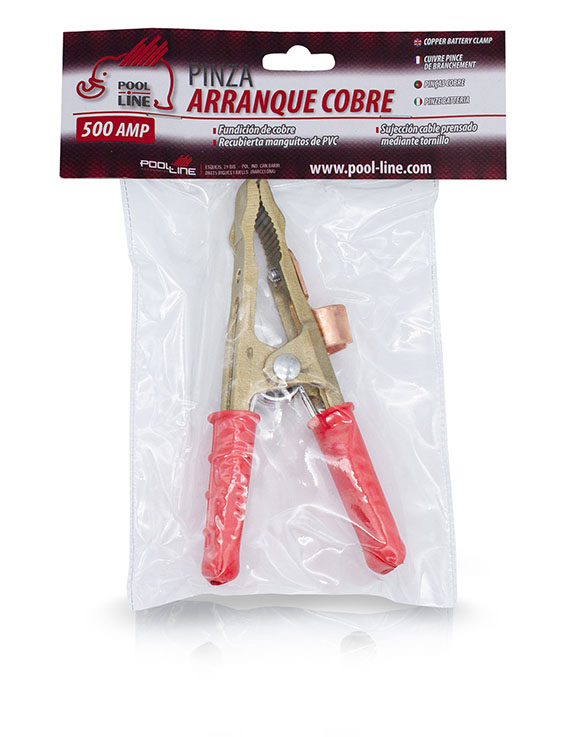 PINZA ARRANQUE MACIZA 400AMP ROJ