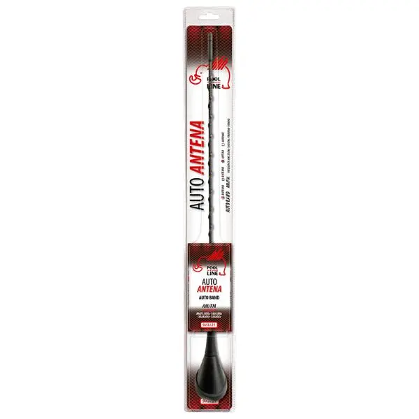 ANTENA GOLF VARILLA FIBRA LARGA CABLE 50CM 