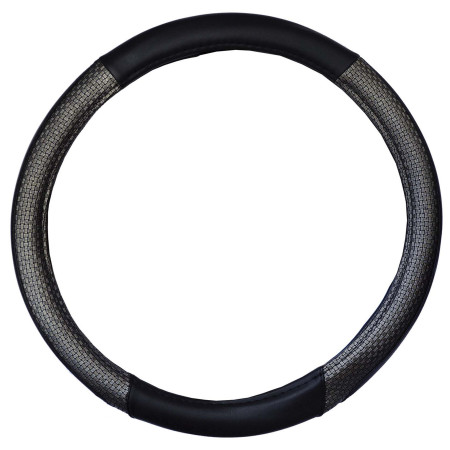CUBREVOLANTE URANO NEGRO Y GRIS - Ø37 cm / Ø39 cm.