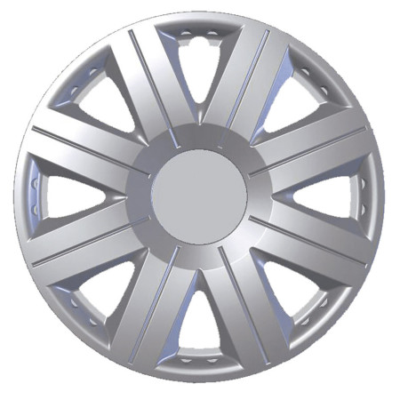 JUEGO 4 TAPACUBOS COSMOS PLATA 15"