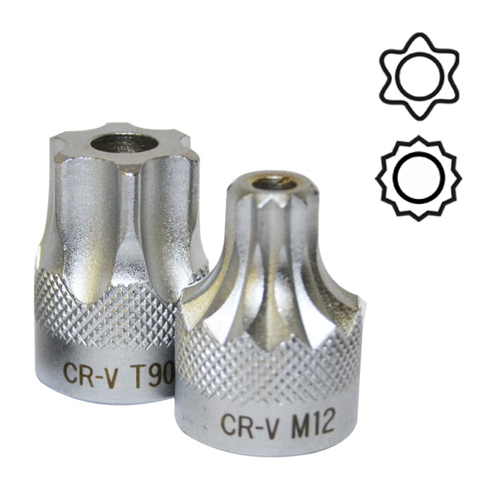 LLAVE VASO 1/2" XZN M14 INVIOL.