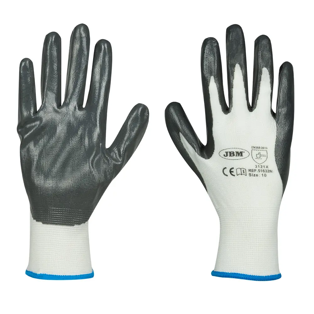 GUANTES CON PALMA REFORZADA DE NITRILO T. 10 - MODELO NUEVO 