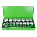 ESTUCHE METÁLICO DE 21 VASOS DE 12 CANTOS DE 1" CINCADO 