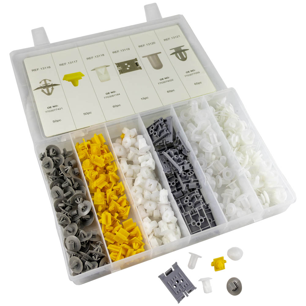 ESTUCHE CLIPS PLASTICOS RENAULT