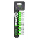 CARRACA 72 DIENTES CON VASOS DE 12 CANTOS 1/4" 