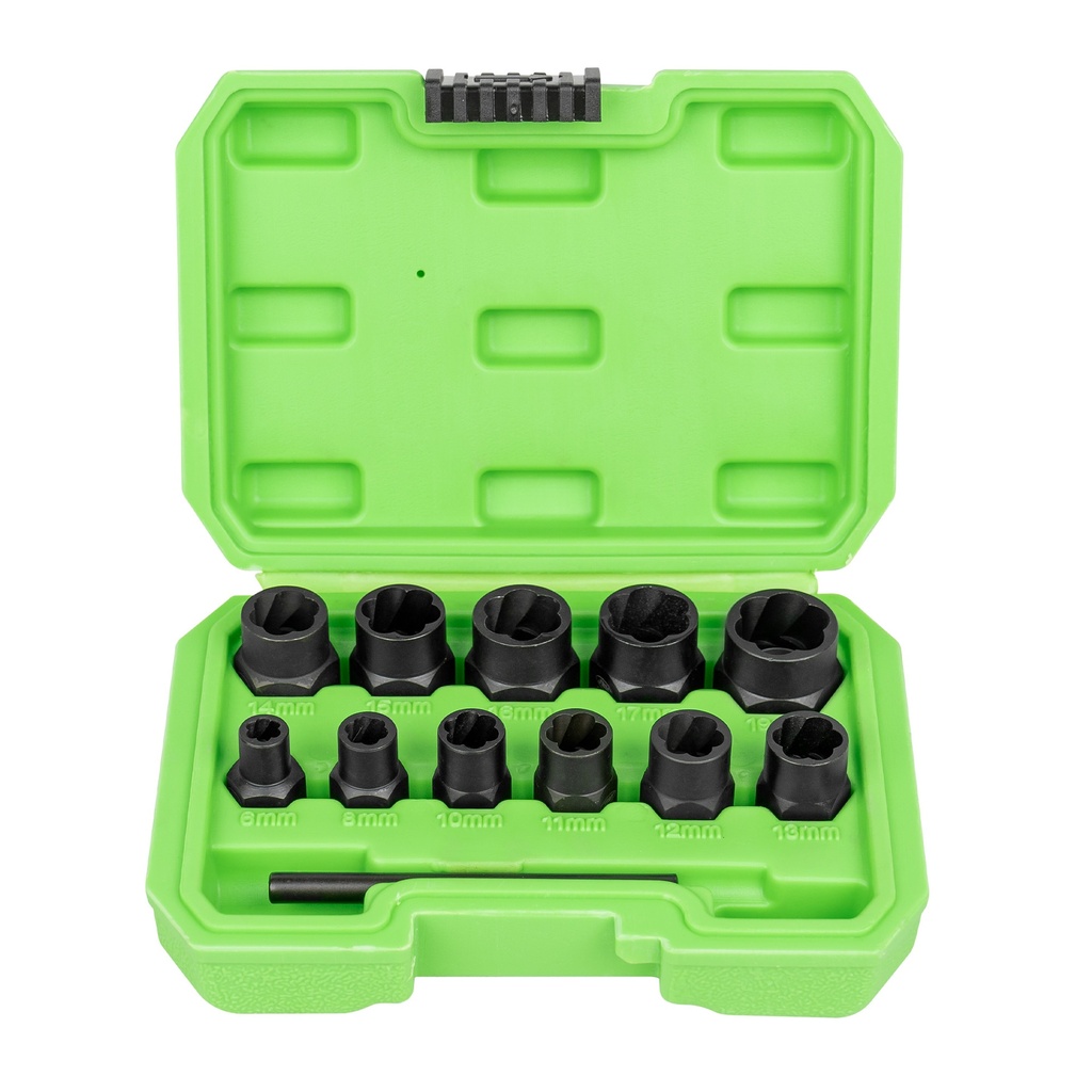 ESTUCHE VASOS 3/8",P/EXT.TUERCA