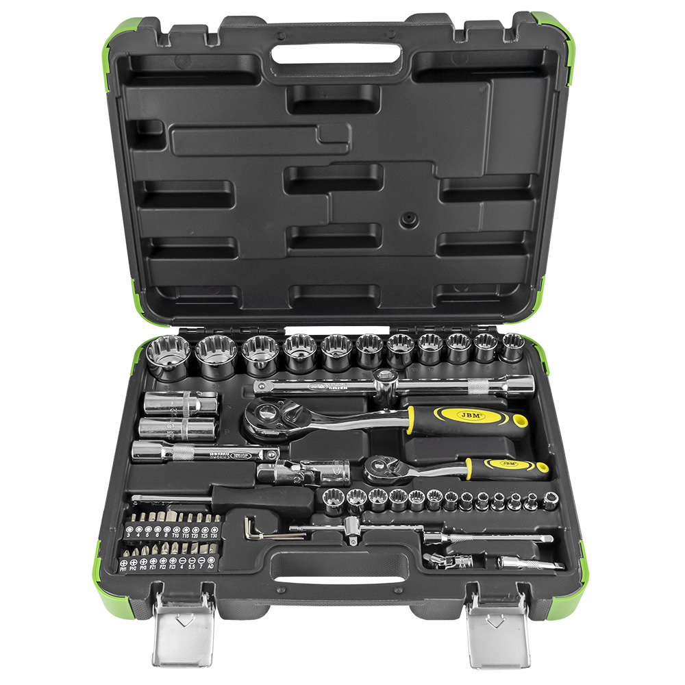 J.LLAVES DE VASO 1/2Y1/4 61P.CRO