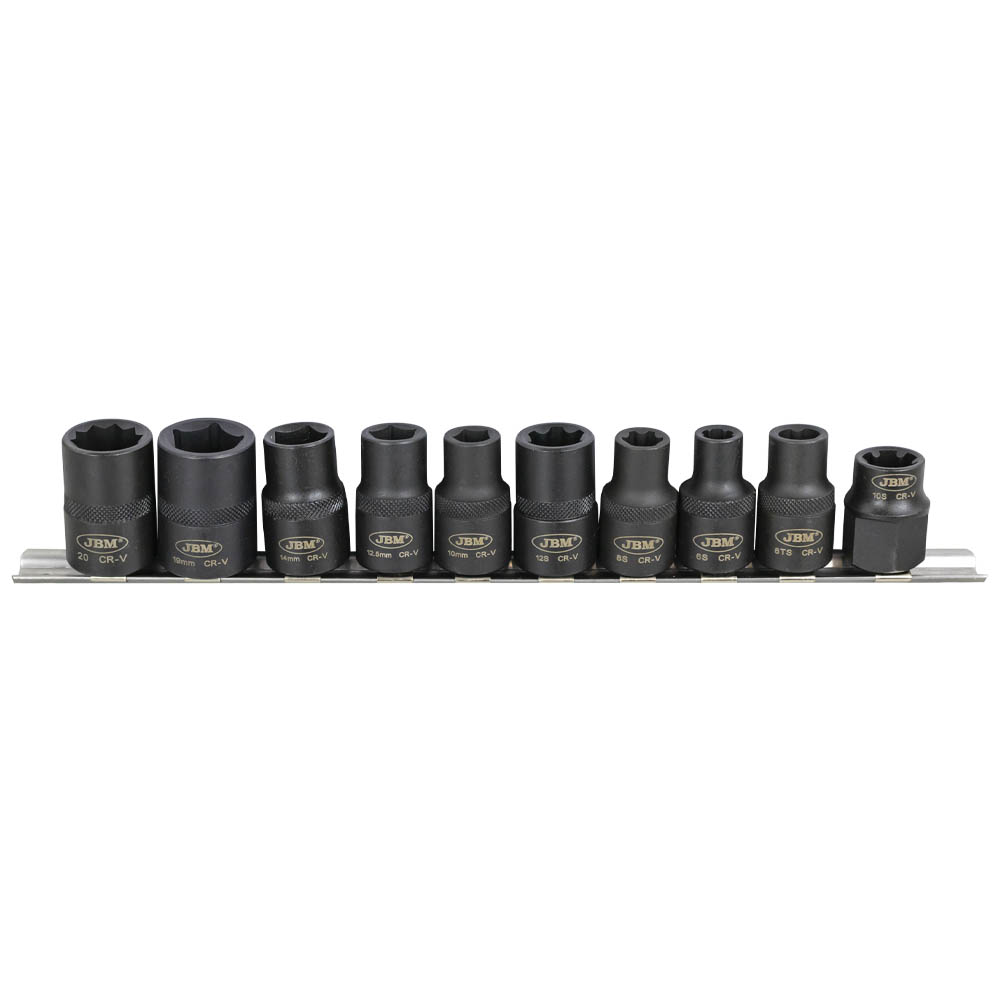 SET DE 10 VASOS 1/2" PARA AUTOM.