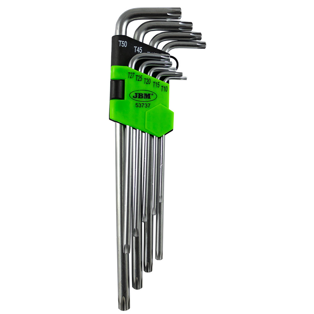 J.LLAVES TORX ACODADAS 9 PIEZAS