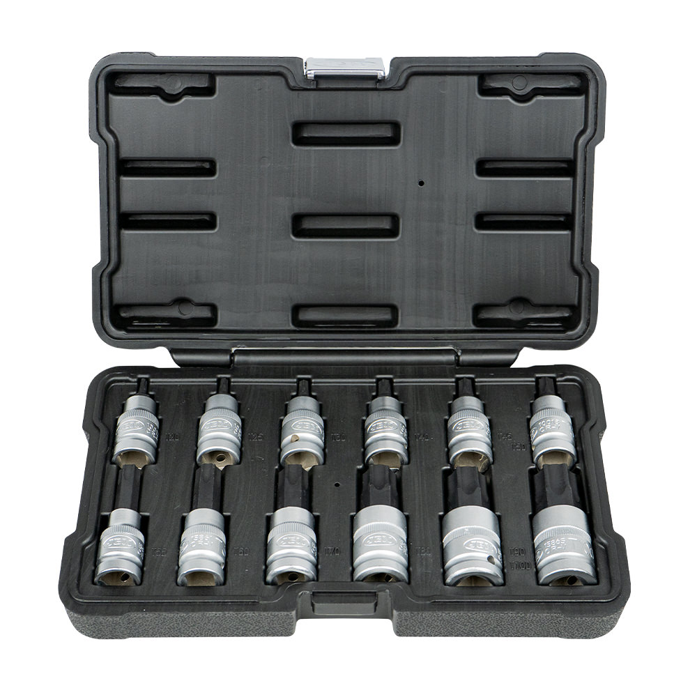 ESTUCHE 12 PIEZAS 1/2 PUNTA TORX