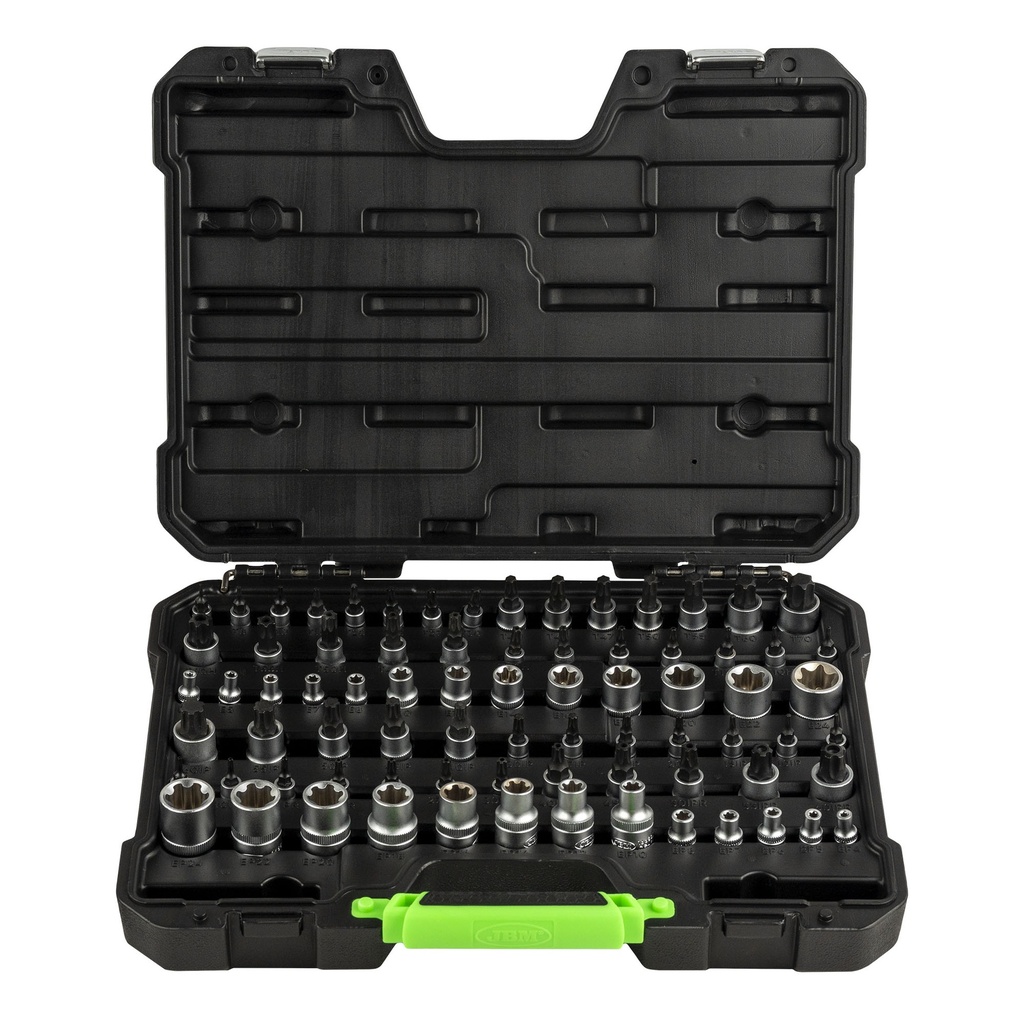 MALETIN VASOS Y PUN TORX 77PZS