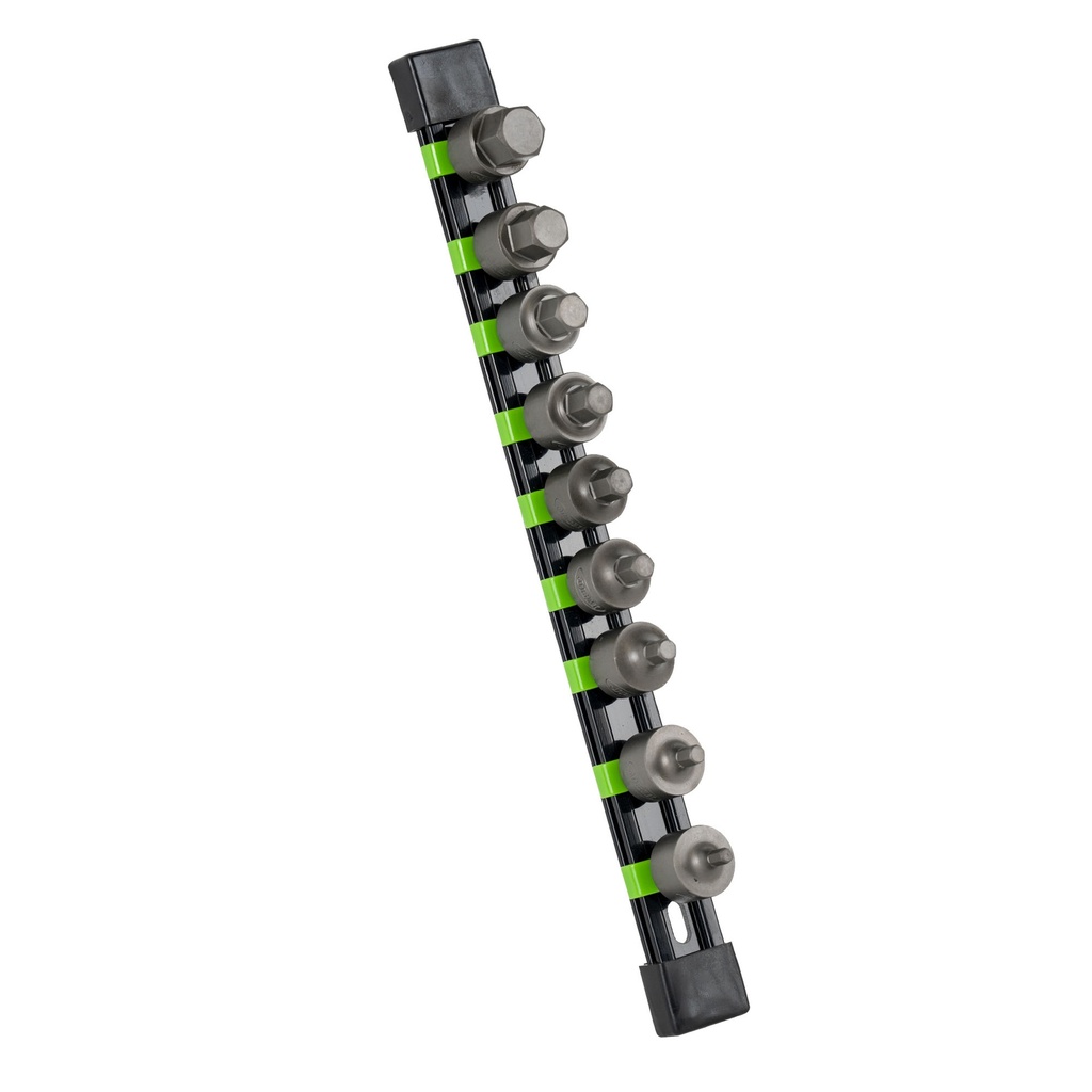 SET PUNTAS HEX.CORTAS 3/8" 9PZS