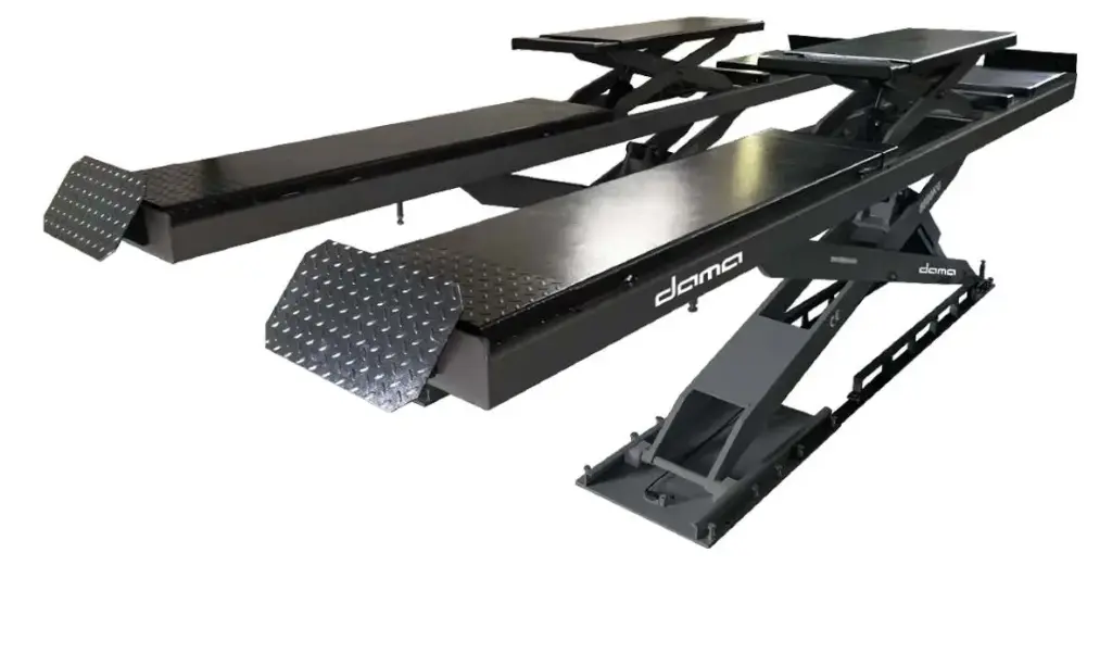 ELEVADOR DE TIJERA DE DOBLE ELEVACION DE SUPERFICIE PARA ALINEACION 5500 KG