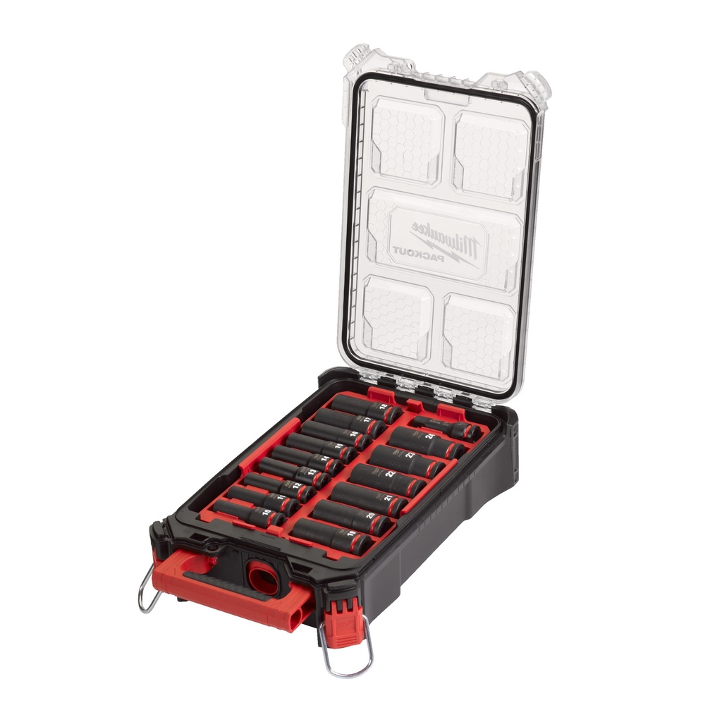Juego de 16 piezas vasos de impactode 1/2"en PACKOUT