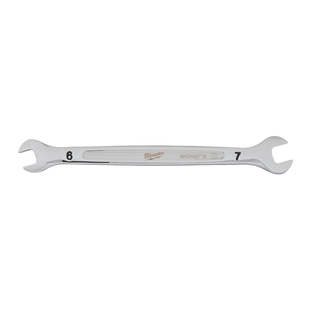 Llave fija de doble boca abierta 6x7mm