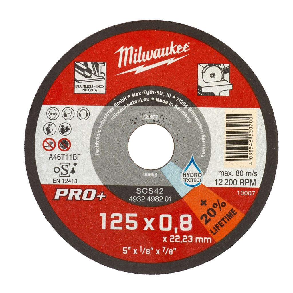 Discos PRO+ de corte 0'8mm - SC 42/125mm