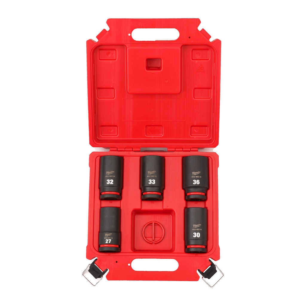 Juego de 5 vasos de impacto de 3/4"largos