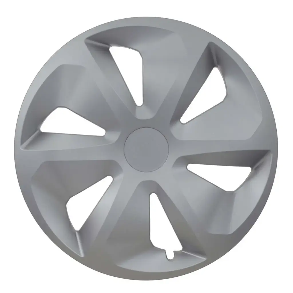 JUEGO 4 TAPACUBOS ROCO PLATA 13"