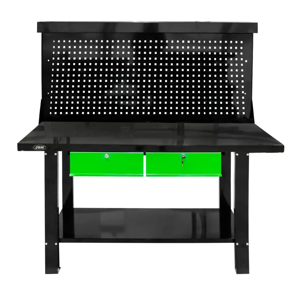 MESA DE TRABAJO DE 2 CAJONES CON PANEL FRONTAL 