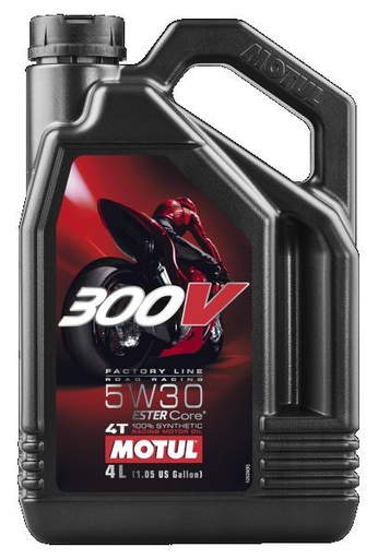 [MOT104111] 300V FL ROAD RACING 5W30,4L.
