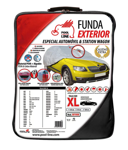 [POO801008] FUNDA EXTERIOR TURISMO LUXURY TALLA XL (535C205X125CM)