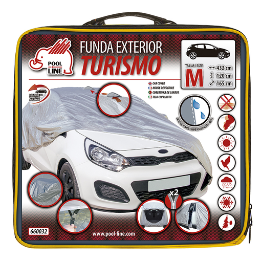 [POOAC660032] FUNDA EXTERIOR TURISMO RM CONFORT TALLA M MED. 432 X 165 X 120 CM