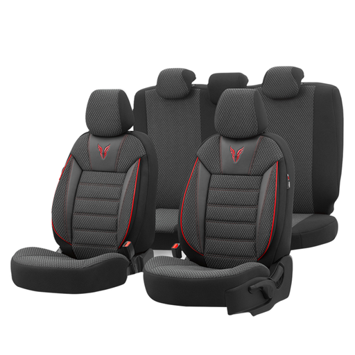 [POOACTRO901] FUNDA COMPLETA UNIVERSAL TORO DESIGN COLOR NEGRA/ROJO