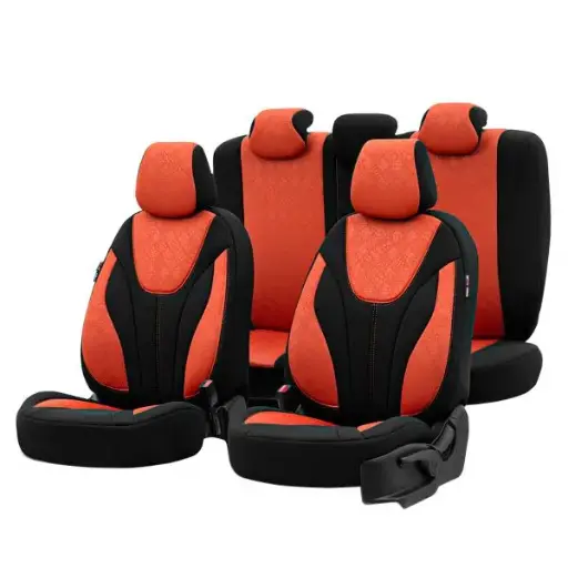 [POORBY1204] FUNDA COMPLETA RUBY NEG/NARANJA