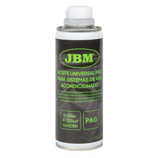 [JBM16316] ACEITE UNIVERSAL PAG PARA SISTEMA AACC 250ML 