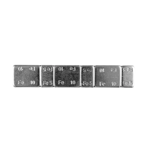 [JBM50601] CONTRAPESAS AUTOADHESIVAS DE HIERRO EN PASTILLA - 45GR. (3X5G + 3X10G)