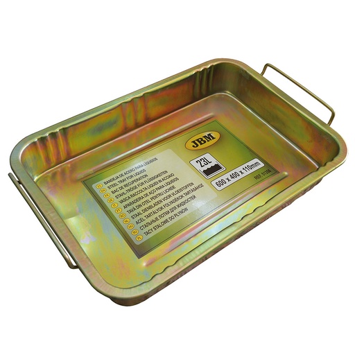 [JBM51356] BANDEJA DE ACERO P/LIQUIDOS