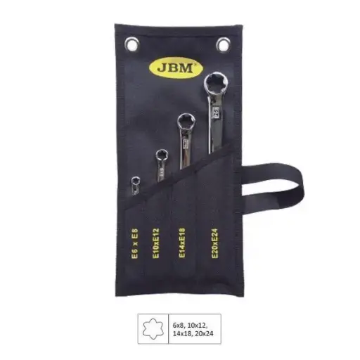 [JBM51747] J.4 LLAVES TORX PLANA BOLSA TELA