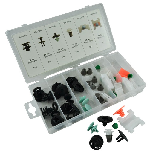 [JBM52890] ESTUCHE CLIPS PLASTICOS "AUDI"