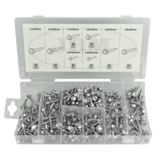 [JBM53354] ESTUCHE DE TORNILLOS AUTORROSCANTES 200PCS 