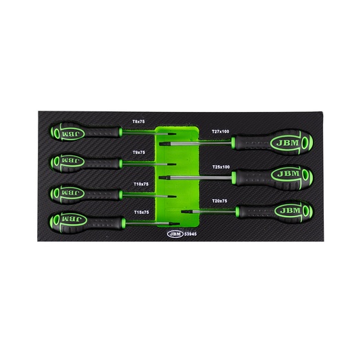 [JBM53945] SET DE 7 DESTORNILLADORES EN TORX CON MÓDULO EVA CARBONO
