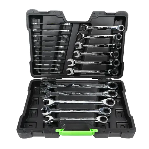 [JBM54041] SET DE 22 LLAVES COMBINADAS CON TRINQUETE EN MALETÍN 