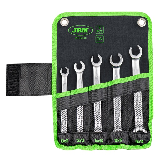 [JBM54081] KIT LLAVE HEX CON BOCA ABIERTA
