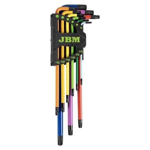 [JBM54532] SET DE 9 LLAVES TORX DE COLORES