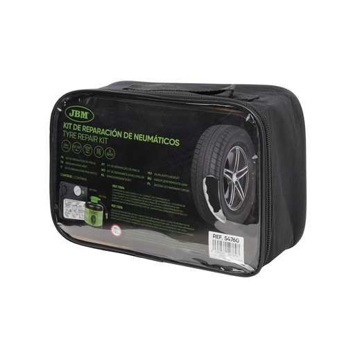 [JBM54760] KIT SELLADOR DE PINCHAZOS - LÍQUIDO Y COMPRESOR DE AIRE 