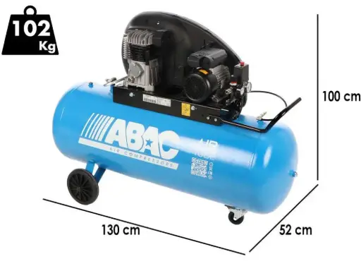 [ABA4116028552] COMPRESOR DE PISTON 3 CV 200 LITROS 230V ABAC